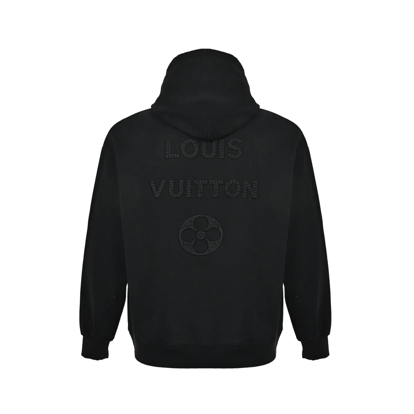 Louis Vuitton/Louis Vuitton dark woven letter logo embroidered hooded sweatshirt